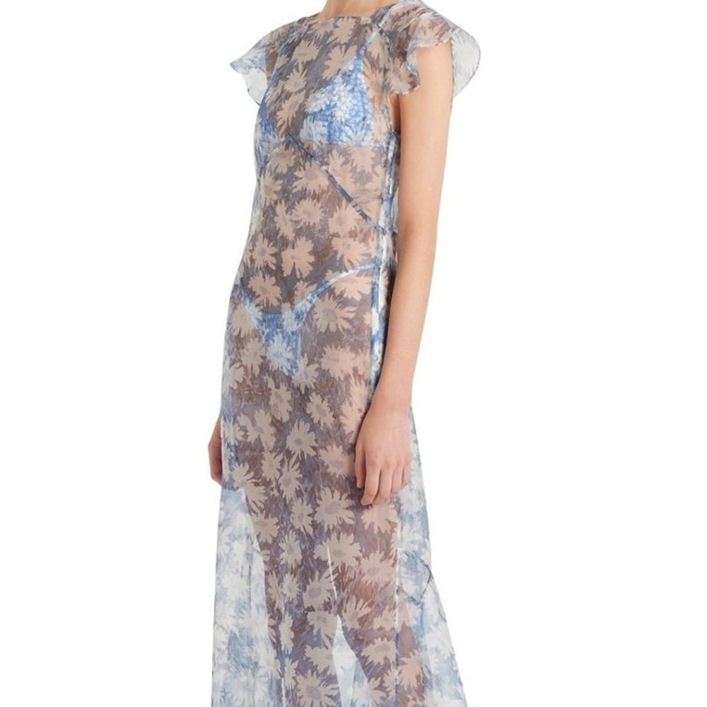 ISO SIR The Label Women's Anais Floral Silk Organza Dress - Picture 4 of 16